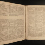 1859 Noah Webster HUGE Civil War Dictionary Illustrated English Grammar Lexicon