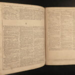 1859 Noah Webster HUGE Civil War Dictionary Illustrated English Grammar Lexicon
