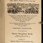 1898 1ed Cuba’s Fight for Freedom War Spain Beck Battles Cuba Illustrated MAPS