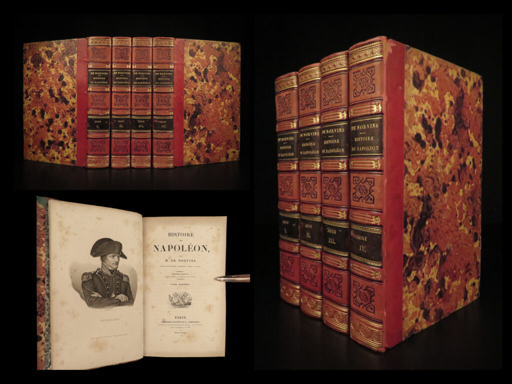 1828 1ed napoleon bonaparte napoleonic wars french revolution norvins 4v history |   napoléon bonaparte was the most prominent military leader during the french revolution and led many successful campaigns. His political and military influence has and will continue to be an important effect on european affairs. Author jacques norvins published his own perspective on the life and military career of napoleon. Interestingly, ‘the foundation napoleon’ suggests that norvins’s ‘<em>histoire de napoleon’</em> is a must-own for napoleon fans.