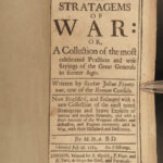 1686 ENGLISH 1ed Military Strategy Frontinus ROME Strategematum Gallic Wars