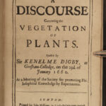 1669 Kenelm Digby Natural Philosophy Bodies Atomism Souls Medicine Diet Plants