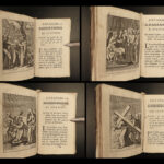 1755 Stations of Cross Jerusalem Passion Jesus Illustrated Bible ART Parvilliers