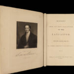 1836 1ed Lancashire Lancaster England 124 MAPS Plates Folklore Pendle Witches