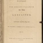 1836 1ed Lancashire Lancaster England 124 MAPS Plates Folklore Pendle Witches