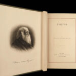 1884 BEAUTIFUL Victorian POETRY Collection Whittier Bryant Longfellow Procter 4v