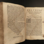 1576 Polydore Vergil BANNED BOOK Inventions Discovery Science Economics Italian
