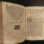 1576 Polydore Vergil BANNED BOOK Inventions Discovery Science Economics Italian