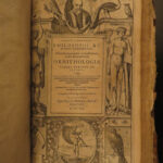 1610 BIRDS Ornithology Ulisse Aldrovandi Science Illustrated Bats HARPY Peacocks