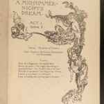 1908 1ed SHAKESPEARE Midsummer Nights Dream Arthur Rackham ART Romance Comedy