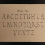 1863 Penmanship Delamotte Ornamental Alphabets Anglo-Saxon Writing Calligraphy