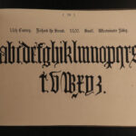 1863 Penmanship Delamotte Ornamental Alphabets Anglo-Saxon Writing Calligraphy