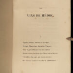 1849 WINE 1ed Grand WINES of Bordeaux Medoc French Illustrated ART Vineyards