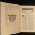1644 Matthew of Paris Historia Majora FOLIO CRUSADES Wendover St Alban Abbey