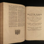 1644 Matthew of Paris Historia Majora FOLIO CRUSADES Wendover St Alban Abbey