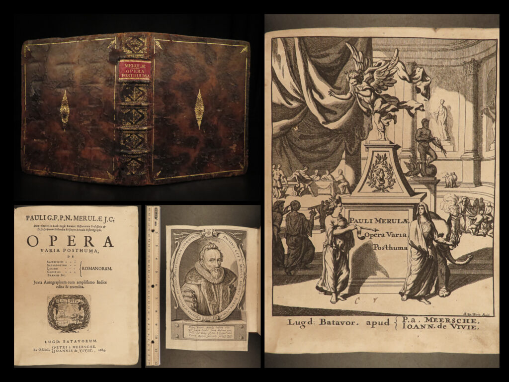 1684 rome history by dutch paulus merula law seneca valerius maximus livy popes | paulus merula was a 16<sup>th</sup>-century dutch historian best-known for his expositions on rome. In 1684, many of his works were published in lugdunum batavorum by meersche and vivie who included his histories of rome and the roman church with emphasis on roman priests, roman law, politics and elections, with references to iconic roman writers such as valerius maximus, livy, and seneca.