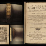 1733 Perfect Mareschal HORSES Solleysel Equestrian Medicine Cavalry Illustrated