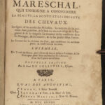 1733 Perfect Mareschal HORSES Solleysel Equestrian Medicine Cavalry Illustrated