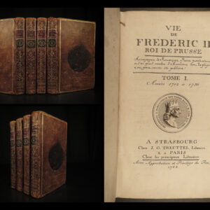 1788 Life of Frederick II of Prussia Germany WARS Austria Politics 4v Laveaux