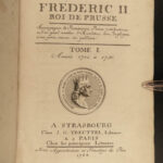 1788 Life of Frederick II of Prussia Germany WARS Austria Politics 4v Laveaux