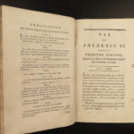 1788 Life of Frederick II of Prussia Germany WARS Austria Politics 4v Laveaux