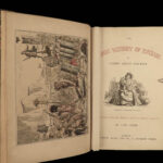 1850 Comic History of England Leech COLOR Illustrated Literature Victorian ART
