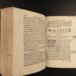1537 Greek Attic Nights Noctes Atticae ROME Philosophy Aulus Gellius GREECE