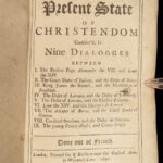 1691 ENGLISH 1ed Present State of Christendom Louis XIV Alexander Duke Tuscany