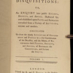 1774 Political Disquisitions 1ed by James Burgh US Constitution Washington Adams