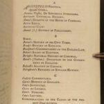 1774 Political Disquisitions 1ed by James Burgh US Constitution Washington Adams
