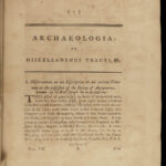 1785 Archaeology Irish Ship Temples ROME Colosseum Zingara Gypsy Archery Druids