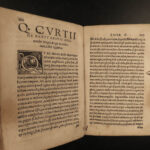 1538 Alexander the Great Quintus Curtius Rufus Military Conquest Greece Erasmus