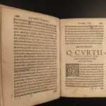 1538 Alexander the Great Quintus Curtius Rufus Military Conquest Greece Erasmus