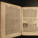1538 Alexander the Great Quintus Curtius Rufus Military Conquest Greece Erasmus