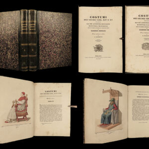 1832 BEAUTIFUL 1ed Bonnard Italian Renaissance Costume Clothing Illustrated ART