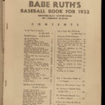 1932 1ed Babe Ruth Book of Baseball NY Yankees MLB John McGraw World Series