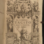 1620 TACITUS Annals Roman Empire Nero Rome Agricola FAMOUS MAP Italian Canini