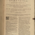1620 TACITUS Annals Roman Empire Nero Rome Agricola FAMOUS MAP Italian Canini