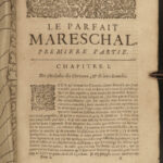 1708 HORSES Perfect Mareschal Solleysel Equestrian Medicine Cavalry Illustrated