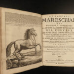 1708 HORSES Perfect Mareschal Solleysel Equestrian Medicine Cavalry Illustrated
