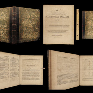 1827 1ed Syriac Grammar Hoffmann Language Linguistics Aramaic Bible Archaeology
