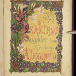 1863 BEAUTIFUL 1ed Lord Tennyson Poem to Princess Alexandra Denmark & Wales