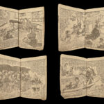 1867 Japanese Shaka Hasso Buddha Samurai Color Illustrated Woodblock Edo 2v