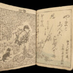 1867 Japanese Shaka Hasso Buddha Samurai Color Illustrated Woodblock Edo 2v