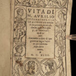 1543 Marcus AURELIUS Stoic Philosophy Meditations Venice Italian Spanish Guevara