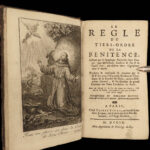 1709 Saint Francis Assisi Monastic Rule of Penance Lives of SAINTS + Piety RARE