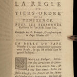 1709 Saint Francis Assisi Monastic Rule of Penance Lives of SAINTS + Piety RARE