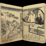 1860 Japanese Shaka Hasso Buddha Samurai Color Illustrated Woodblock Buddhism