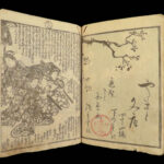 1860 Japanese Shaka Hasso Buddha Samurai Color Illustrated Woodblock Buddhism