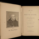 1883 1ed Martin Luther Life Protestant Reformation Lutheran Church History Bible